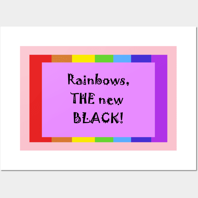 rainbow apparel Wall Art by Bookshelfsells 